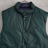 ポロ バイ ラルフローレン リバーシブル ダウンベスト スモールポニーロゴ 刺繍 ダークグリーン/ネイビー - NEWSED