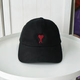 アミパリ アミ パリス ハートロゴ キャップ ブラック - NEWSED