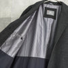 ラコステ ウールコート チェスターコート ストライプ柄裏地 グレー