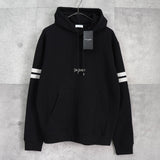 サンローラン パリ ロゴ 刺繍 パーカー ブラック タグ付き未使用品 - NEWSED