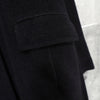 Jil Sander Angora Long Coat Wool Coat Black