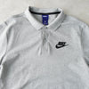 Nike 徽标短袖 Polo 衫 灰色