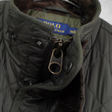 ポロ ラルフローレン コーデュロイ襟 キルティングジャケット ミリタリージャケット カーキ - NEWSED