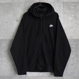 ナイキ ロゴ ジップ パーカー フーディ ブラック - NEWSED