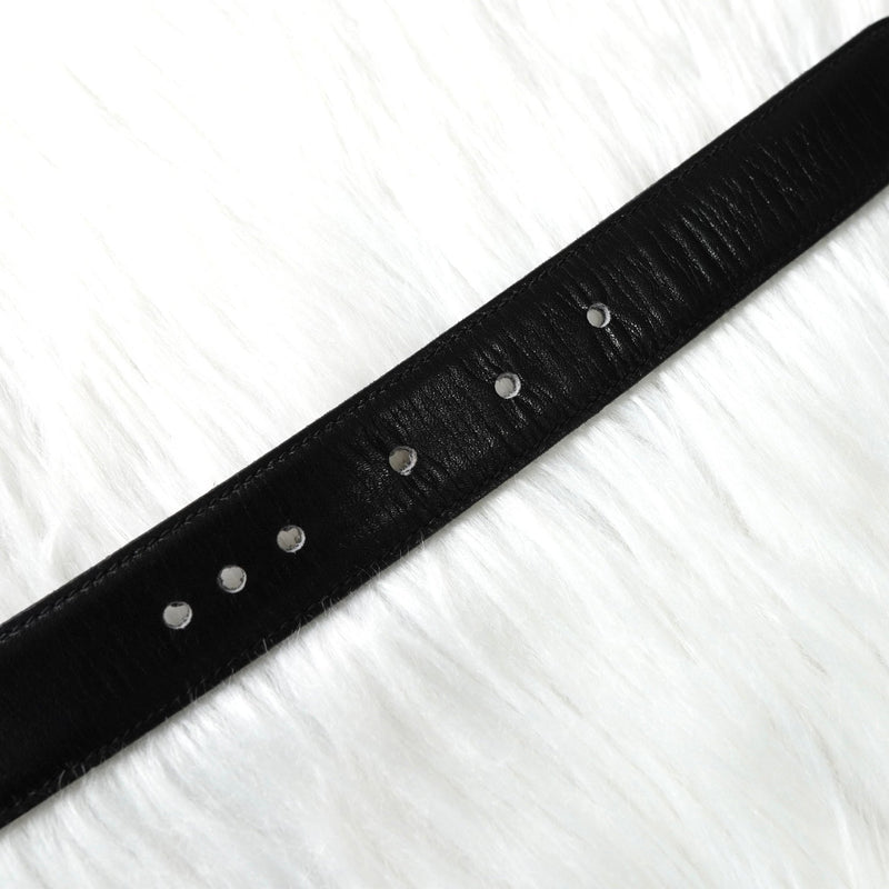 セリーヌ ヴィンテージ 輪馬車 サルキー レザー ベルト ブラック レディース - NEWSED