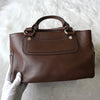 Celine Boogie Bag Leather Handbag Brown