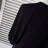 ルイ ヴィトン パフスリーブ シフォン ワンピース ブラック - NEWSED