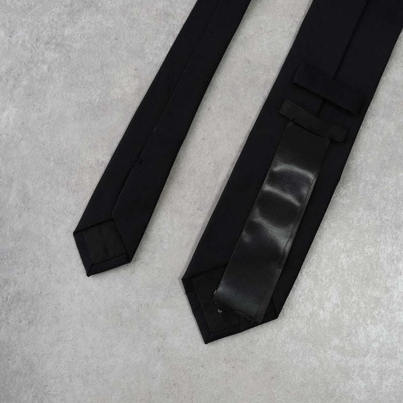 ネクタイ トライアングルロゴ ナイロン ベルト ブラック - NEWSED