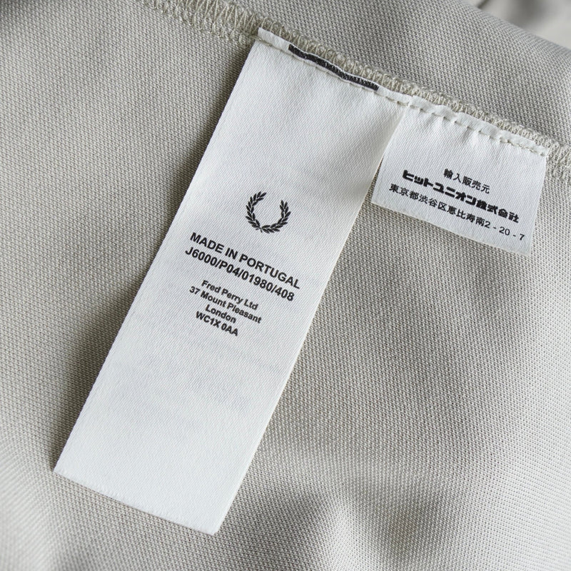 フレッドペリー ロゴ 刺繍 トラックジャケット グレーカーキ - NEWSED