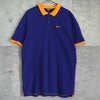 Nike Swoosh 徽标短袖 Polo 衫 蓝紫/橙