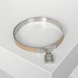 エルメス ケリー メタル バングル シルバー/ベージュ - NEWSED