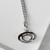 ヴィヴィアン ウエストウッド オーブロゴ シルバー ネックレス 箱付き - NEWSED