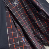 バーバリー ヴィンテージ ミドル丈 ステンカラーコート 裏地ノバチェック ネイビー - NEWSED