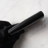 セリーヌ トリオンフ シャイニーカーフスキン コンパクトウォレット ブラック / ゴールド - NEWSED