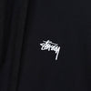Stüssy 徽标刺绣黑色连帽衫