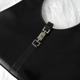 グッチ ジャッキー レザー トートバッグ ハンドバッグ ブラック - NEWSED
