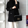Celine Vintage Sulky 黑色皮革单肩包，配马车金属配件