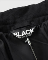ブラック コムデギャルソン スタンドカラー 燕尾 ナポレオンジャケット ブラック レディース - NEWSED