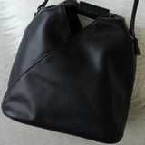 エムエムシックス メゾン マルジェラ レザー ジャパニーズバッグ ショルダーバッグ ブラック - NEWSED