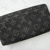 Louis Vuitton Monogram 牛仔拉链钱包 长款钱包 圆形拉链 黑色
