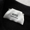 アミパリ アミ パリス ハートロゴ  ニット ブラック