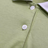 Burberry 复古徽标刺绣长袖 Polo 衫（绿色）