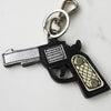 Prada Pistol Leather Charm Keychain with Box