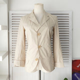 ジルサンダー 薄手 春夏 テーラードジャケット レディース ベージュ - NEWSED