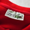 Lacoste logo patch short sleeve polo shirt in red