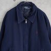 Polo by Ralph Lauren wool jacket, blouson, logo embroidery, quilted lining, navy