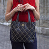 Chanel Coco Mark Wild Stitch Calfskin Handbag in Black