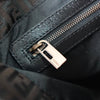 Fendi Mamma Bucket Zucchino Double Flap Nylon Canvas One Shoulder Bag Brown