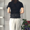 Prada Pocono Tessuto Nylon Body Bag Waist Pouch Triangle Logo Black