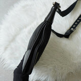 プラダ ポコノ テスート ナイロン / レザー トライアングルロゴ ショルダーバッグ ブラック - NEWSED