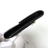 シャネル ココマーク キャビアスキン 三つ折り財布 ブラック - NEWSED