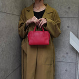 ロエベ ロゴ レザー ミニ ハンドバッグ レッド - NEWSED