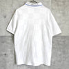 Fred Perry 徽标刺绣短袖 Polo 衫（白色和蓝色）