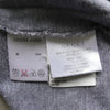 Gucci logo embroidered short sleeve polo shirt in navy/gray