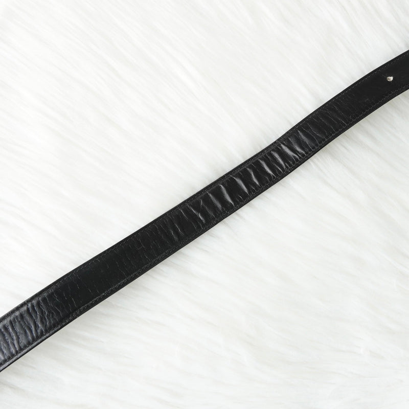 セリーヌ ヴィンテージ 輪馬車 サルキー レザー ベルト ブラック レディース - NEWSED