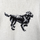 ポロ ラルフローレン ヴィンテージ 犬 ドッグ コットン ハンド ニット アイボリー - NEWSED