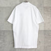 Maison Kitsune 草书徽标短袖 Polo 衫 白色