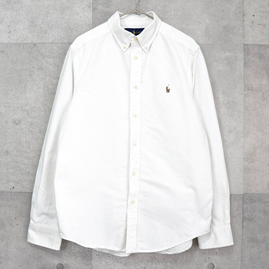 Polo Ralph Lauren 高尔夫徽标刺绣长袖衬衫白色
