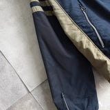 ラコステ スポーツ バイカラー ナイロンジャケット ブルゾン ロゴパッチ ネイビー/グレージュ - NEWSED