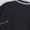 Fred Perry 徽标刺绣短袖 Polo 衫 黑色