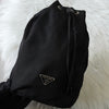 プラダ ポコノ テスート ナイロン トライアングルロゴ 巾着バッグ ポーチ ブラック