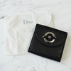 Christian Dior Mantel 五金皮革双折钱包 黑色