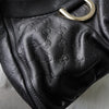 Gucci Abbey Guccissima 黑色单肩包