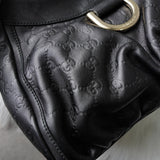 グッチ アビー グッチシマ ワンショルダーバッグ ブラック - NEWSED