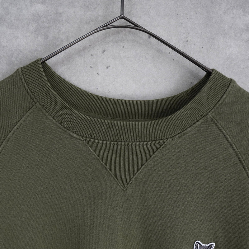 メゾン キツネ フォックスヘッド スウェット カーキ - NEWSED