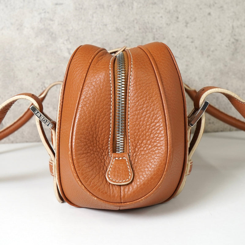 ロエベ センダ レザー ハンドバッグ ブラウン | ブランド古着を扱う